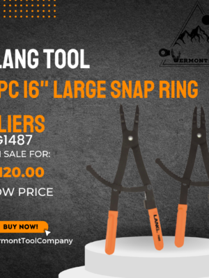 2pc 16" Large Snap Ring Pliers Set