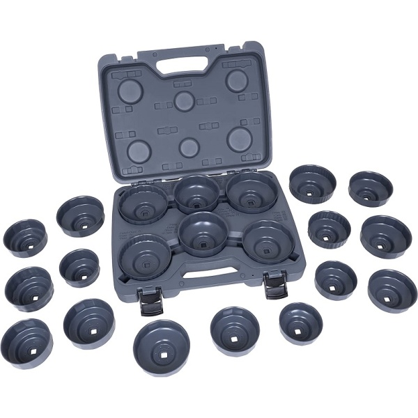 lisle 61460 21 piece end cap oil filter wrench set