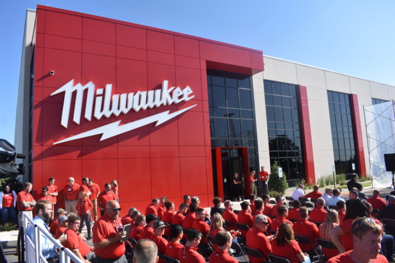 Milwaukee Tool now Made in the USA Factory location, 3855 S River Road West Bend Wisconsin.