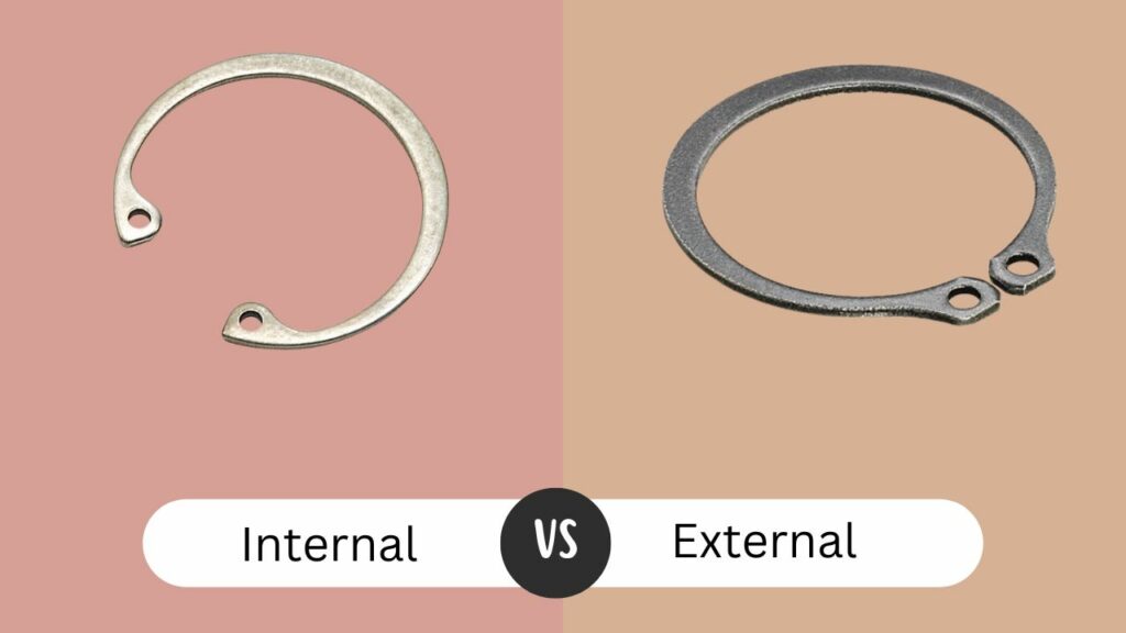 difference between internal and external snap ring