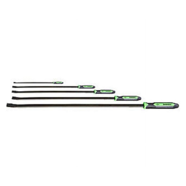 : Mayhew Steel Products MH81407, Promo Pry Bar Set, Green Pry Bars, 5-Piece Pry Bar Kit, Versatile Pry Bars, Precision Engineering