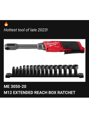 M12 FUEL INSIDER 12V Lithium-Ion Brushless Cordless 1/4 in. - 3/8 in. Extended Reach Box Ratchet Kit